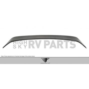 Extreme Dimensions Spoiler - 3 Piece Gloss UV Coated Carbon Fiber Black - 108393-4