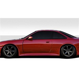 Extreme Dimensions Side Skirt - Primered Fiberglass Reinforced Plastic Black Set of 2 - 109514