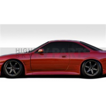 Extreme Dimensions Side Skirt - Primered Fiberglass Reinforced Plastic Black Set of 2 - 109514