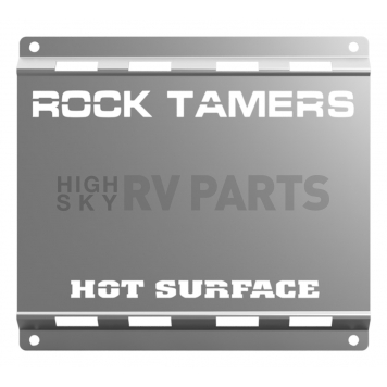Rock Tamers Mud Flap Heat Shield Polished Stainless Steel Single - RT230-2