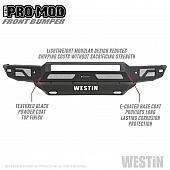 Westin Bumper Modular Pro-Mod Steel Black - 58-41215