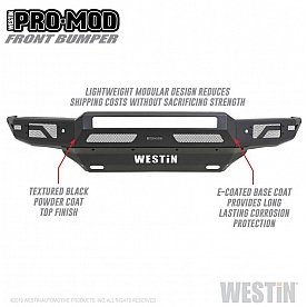 Westin Bumper Modular Pro-Mod Steel Black - 58-41215
