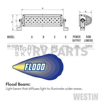 Westin Light Bar - LED 30 Inch Straight - 09-12230-60F-3