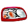 GT Styling Headlight Cover - Composilite Clear With Black Design Set Of 2 - 968077