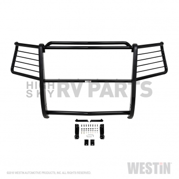 Westin Automotive Grille Guard 1-1/2 Inch Black Powder Coated Steel - 40-3955-3