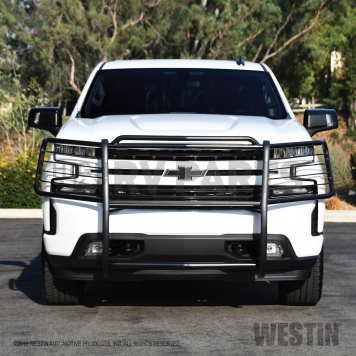 Westin Automotive Grille Guard 1-1/2 Inch Black Powder Coated Steel - 40-3955-5