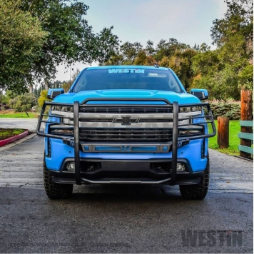 Westin Automotive Grille Guard 1-5/8 Inch Black Electro Coated Steel - 40-33955-2