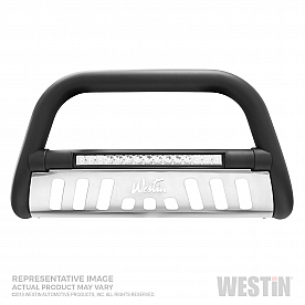 Westin Automotive Bull Bar Tubular 3 Inch Black Textured Powder Coated  Steel - 32-3955L