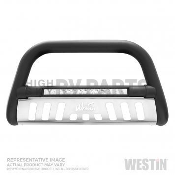 Westin Automotive Bull Bar Tubular 3 Inch Black Textured Powder Coated  Steel - 32-3955L