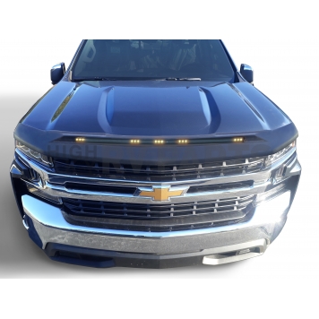 Auto Ventshade Bug Shield - Thermoplastic Olefin (TPO) Black Textured Matte - 753168