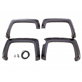 Lund Fender Flare - Black Tri-Flex ABS Textured Thermoplastic Matte Set Of 4 - RX113T