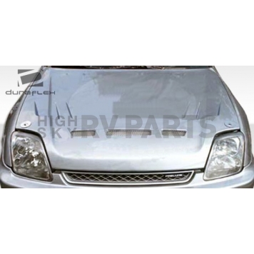 Extreme Dimensions Hood - Primered Fiberglass Black - 105553