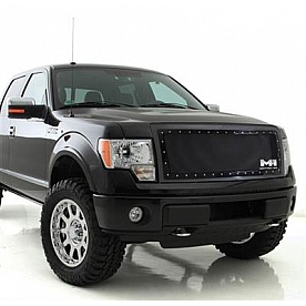 Smittybilt Grille - Powder Coated Black Stainless Steel - 615823