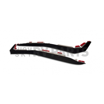 American Car Craft Fender Flare - Black Stainless Steel Painted Set Of 2 - 142109
