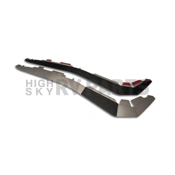 American Car Craft Fender Flare - Black Stainless Steel Painted Set Of 2 - 142109-1