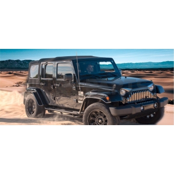 American Car Craft Fender Flare - Black Stainless Steel Painted Set Of 2 - 142109-4