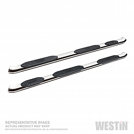 Westin Automotive Nerf Bar - Truck Wheel To Wheel Stainless Steel Oval 5 Inch - 21-534680