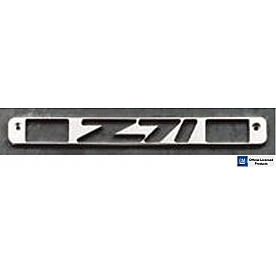 All Sales Center High Mount Stop Light Cover - Silver Polished Z71 Aluminum - 94008P