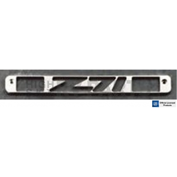 All Sales Center High Mount Stop Light Cover - Silver Polished Z71 Aluminum - 94008P