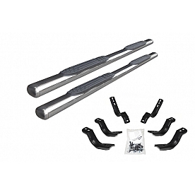 Go Rhino Nerf Bar 4 Inch Stainless Steel Oval - 104404687PS