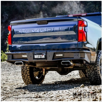 Westin Automotive Bumper Outlaw 1-Piece Design Steel Black - 5881215-3