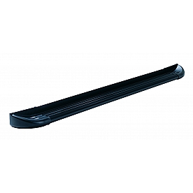 Lund International Running Board Black Aluminum Stationary - 291140