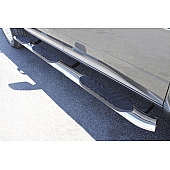 Lund Nerf Bar - Truck Wheel to Wheel Polished Oval - 5 Inch - 24115042