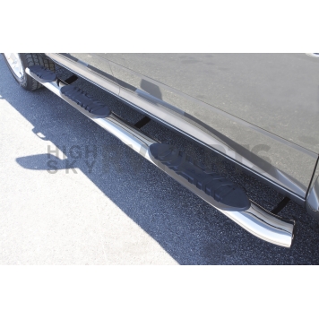 Lund Nerf Bar - Truck Wheel to Wheel Polished Oval - 5 Inch - 24115042