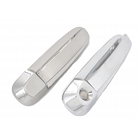 All Sales Exterior Door Handle -  Polished Aluminum Set Of 2 - 401