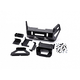 Warn Bumper One Piece Angled Design Steel Black - 101702