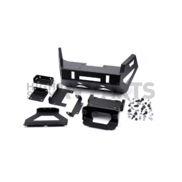 Warn Bumper One Piece Angled Design Steel Black - 101702