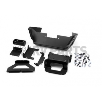 Warn Bumper One Piece Angled Design Steel Black - 101702-1