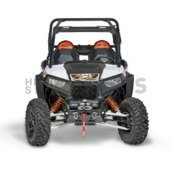 Warn Bumper One Piece Angled Design Steel Black - 101702-2