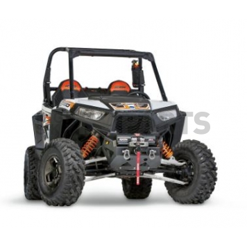 Warn Bumper One Piece Angled Design Steel Black - 101702-3