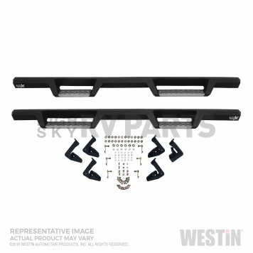 Westin Automotive Nerf Bar 3 Inch Stainless Steel Black Powder Coated - 56-137152-3