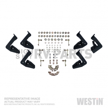 Westin Automotive Nerf Bar 3 Inch Stainless Steel Black Powder Coated - 56-137152-4