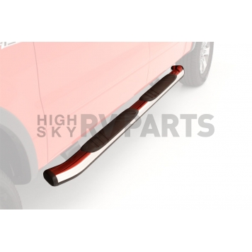 Lund Nerf Bar Stainless Steel Oval 5 Inch - Curved - 24210689