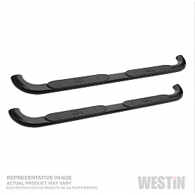 Westin Automotive Nerf Bar 4 Inch Steel Black Powder Coated - 21-4125