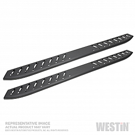Westin Automotive Running Board Black Textured Powder Coated Steel Stationary - 28-81265
