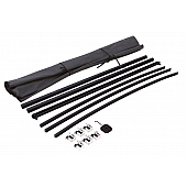 Lund International Tonneau Cover Soft Roll-Up Black Matte Canvas/ Twill Weaved Fabric - 90992
