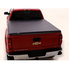 Lund International Tonneau Cover Hard Folding Black Matte Aluminum/ Vinyl - 969158