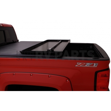 Lund International Tonneau Cover Hard Folding Black Matte Aluminum/ Vinyl - 969158-1