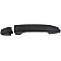 Help! By Dorman Exterior Door Handle - Plastic Black Single - 82393