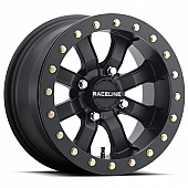 RaceLine Wheel 14 Diameter 10 Offset Aluminum Black Single