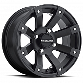 RaceLine Wheel 14 Diameter 10 Offset Aluminum Black Single