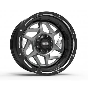 Grid Wheel GD14 - 22 x 14 Anthracite With Black Lip - GD1424140237A708