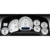 US Speedo Gauge Face Overlay - White Daytime Color/ Black Letter Color - CK1000240