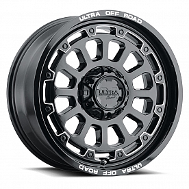 Ultra Wheel 24 Diameter -44 Offset Gloss With Milled Accents Single - 111-2435BM44