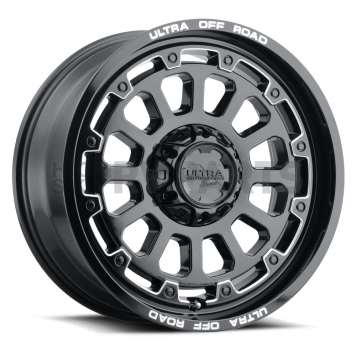 Ultra Wheel 24 Diameter -44 Offset Gloss With Milled Accents Single - 111-2435BM44