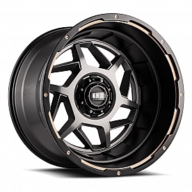 Grid Wheel GD14 - 22 x 12 Anthracite With Black Lip - GD1422120237A408
